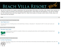 Tablet Screenshot of blog.beachvillaresort.com